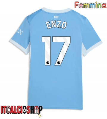 Manchester City Enzo Fernandez #17 Prima Maglia Femmina 2026-27 Manica Corta